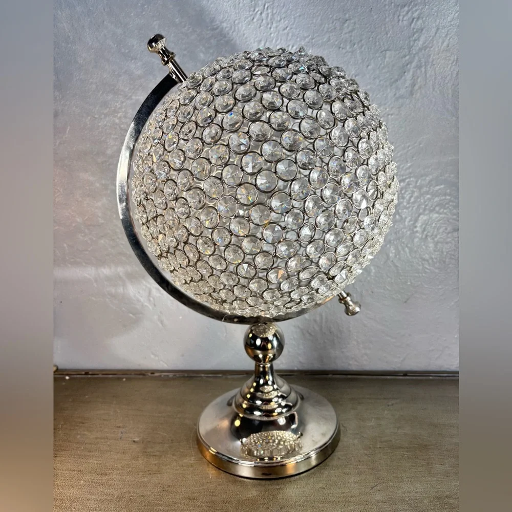 Crystal Globe Decor with Silver Stand - Picture 8 of 13